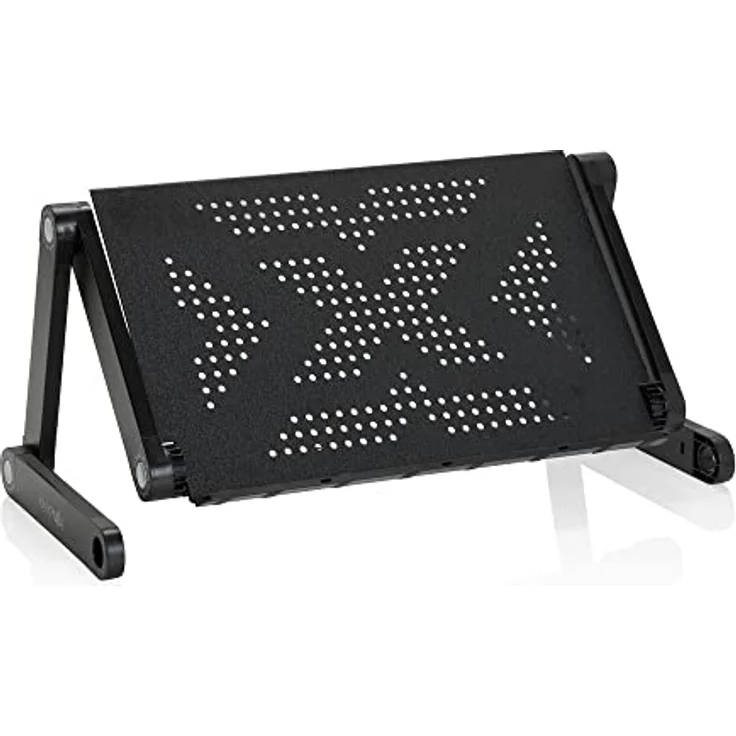 hjh OFFICE 802117 Laptop Ständer VM-SA II Aluminium 360° klappbar, ergonomisch, silber – Bild 5