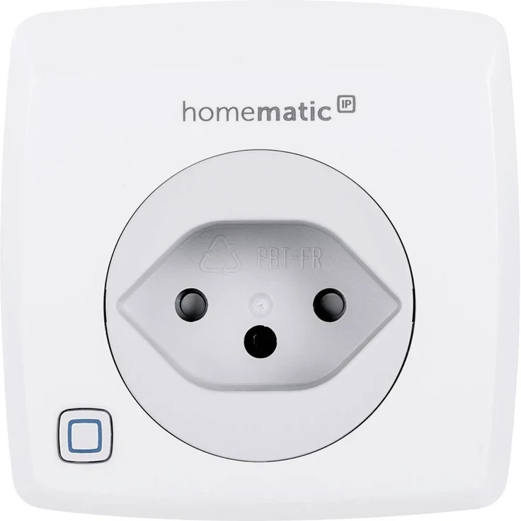 Homematic IP Schalt-Mess-Steckdose, Smart Plug zur Stromverbrauchsmessung und Gerätesteuerung