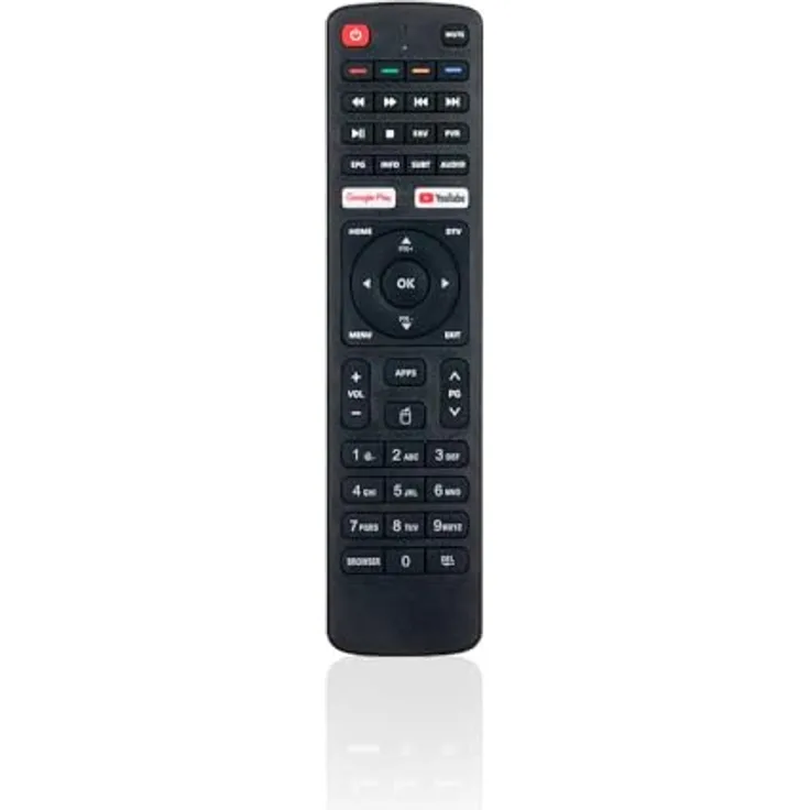 BEM Bluetooth-Ersatzfernbedienung für Maximus 6.0, Fernbedienung, TV Receiver mit IR & Bluetooth-Modus, Schwarz