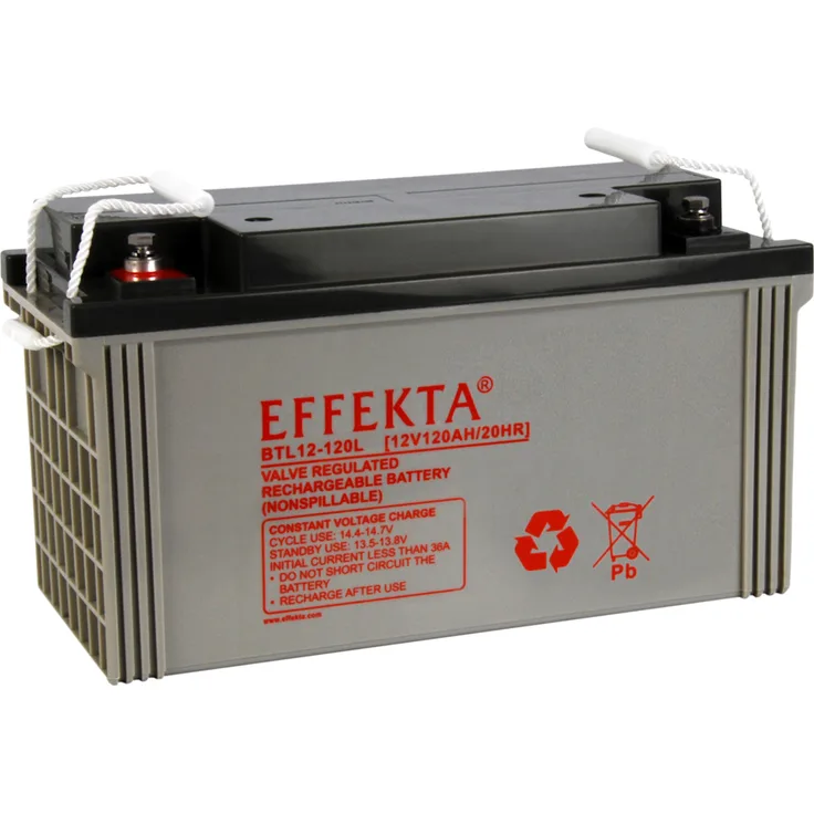 Effekta BTL 12-120L 12V 120Ah Blei Akku / Blei-Vlies Akku AGM VRLA
