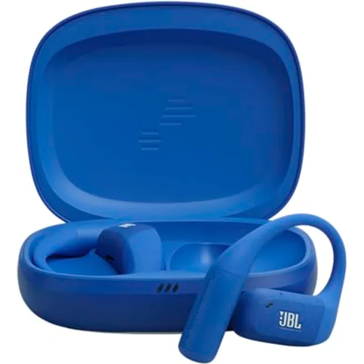 JBL Endurance Zone, Open-ear Bluetooth Kopfhörer mit bis zu 32 Stunden Akkulaufzeit, Blau
