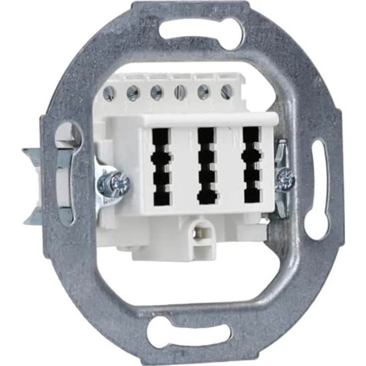 Busch-Jaeger BUSC TAE-Anschlussdose 0243-04 3x6NFN alpinweiss – Bild 2
