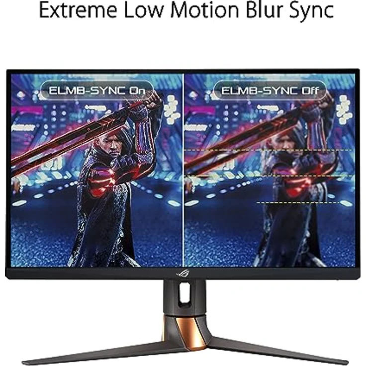 ASUS ROG Swift PG27UQR - 27 Zoll 4K UHD Gaming Monitor - 160 Hz, 1ms GtG, FreeSync, AdaptiveSync, DisplayHDR 600 - Fast-IPS Panel, Schwarz – Bild 4
