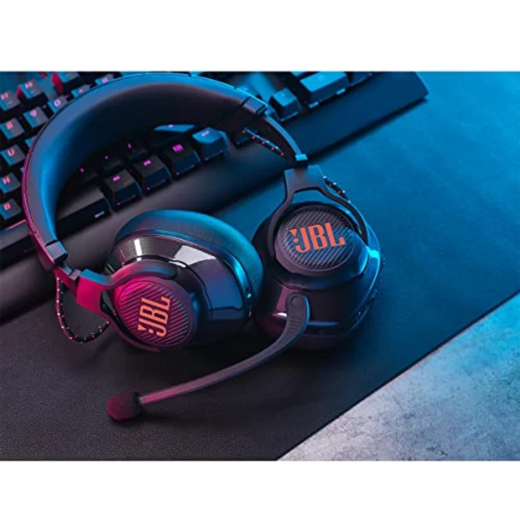JBL Quantum 610 Wireless 2.4GHz Gaming-Headset, 50mm Treiber, 40h Akkulaufzeit, PC und Konsole kompatibel, Schwarz, Medium – Bild 2