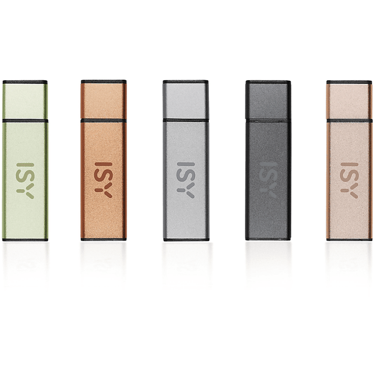 ISY IMU 2400-ALU USB-Stick, 64 GB, 12 MB/s, farbige Auswahl