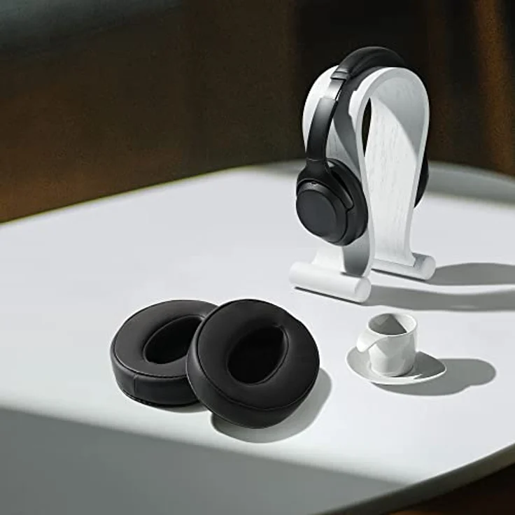 kwmobile 2X Ohrpolster kompatibel mit Sennheiser HD400S / HD450SE / HD458BT - Over Ear Kopfhörer Polster aus Kunstleder – Bild 5