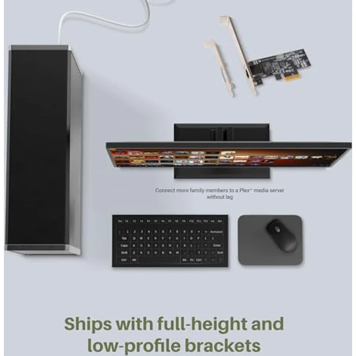 SoNNeT Sonnet Solo2.5G PCIe Netzwerkkarte, 2.5GbE RJ45 Port für schnelle NAS- und Gaming-Verbindungen, kompatibel mit Windows und Linux, PCIe x1 – Bild 5