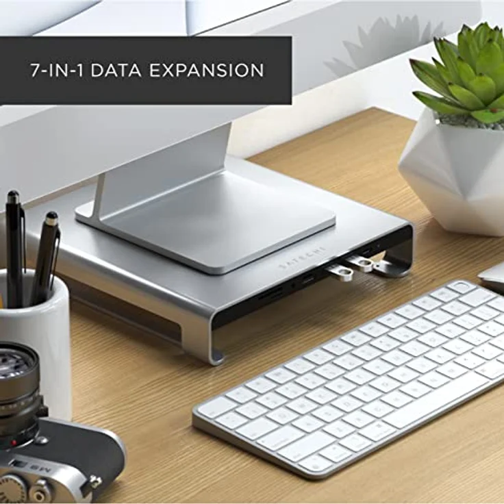 Satechi Aluminum Monitor Stand Hub for iMac silver – Bild 6