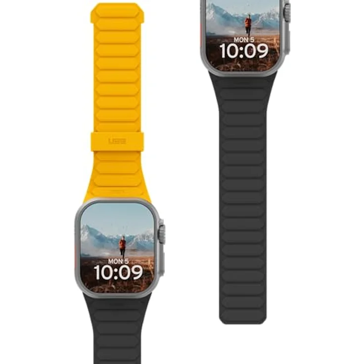 URBAN ARMOR GEAR UAG Pathfinder Silikonarmband, wendbar und magnetisch, kompatibel mit Apple Watch 49/46/45/44/42/41/40 mm, für Serie Ultra 2/Ultra/4–10/SE 2/SE, antimikrobiell, wasser- und schweißresistent – Bild 1