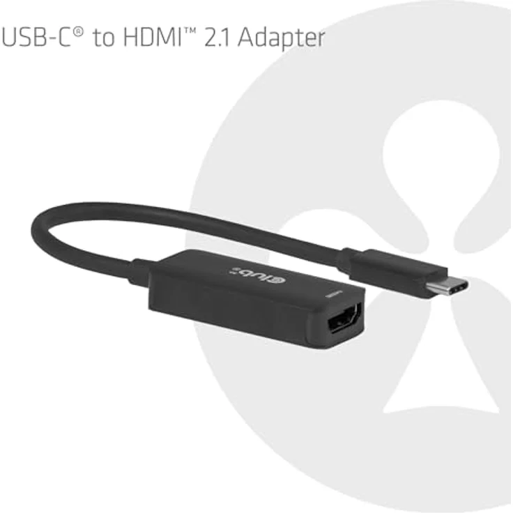 Club 3D CAC-2505, USB C auf HDMI Kabel 8K @ 60Hz / 4K @ 144Hz, aktiver Adapter für Gaming PC, Laptop, Konsole, HDR10+ und Dolby Vision, integrierte 12 cm Länge – Bild 5