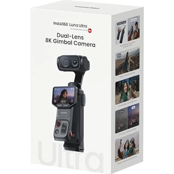 Insta360 Luna Ultra Creator Bundle, 8K 1-Zoll-Sensor, professionelle Stabilisierung, Farbe: Schwarz – Bild 7