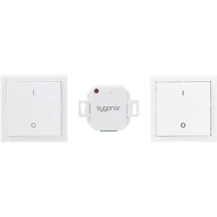 Sygonix RSL S7 Funk-Einbauschalter-Set + T2 Funk-Wandschalter, Smart Home Hub, maximale Schaltleistung 2000W, Montage als Einbau- oder Aufputzlösung