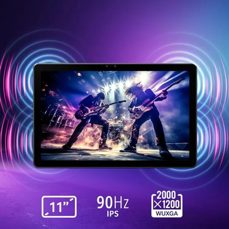 Acer Iconia Tab P11 Tablet Touchscreen 11 Zoll 2K WUXGA IPS mit Portfolio Case, 8 GB RAM, 128 GB SSD, schwarz, Metall-Finish – Bild 4