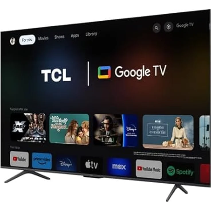 TCL 65T8B 65-Zoll QLED Pro 144Hz Onkyo Gaming Fernseher, 4K UHD, HDR Pro, Google TV (Dolby Vision IQ & Atmos, Motion Clarity) in schwarz – Bild 4