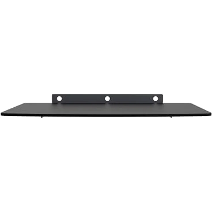 Cabletech LECHPOL UCH0216 Wandhalterung für DVD- / Blu-ray-Player und RTV-Geräte, elegantes schwarzes Glasregal mit Montagematerial – Bild 2