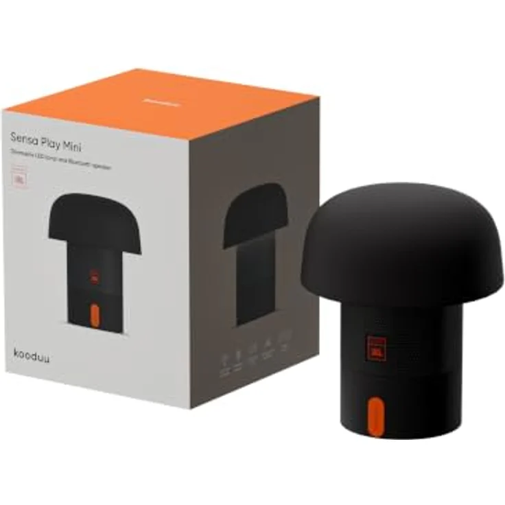 Kooduu Sensa Play Mini, Bluetooth Lautsprecher mit JBL Signature Sound und integrierter LED-Beleuchtung, Akkubetrieb, Anthrazit – Bild 5