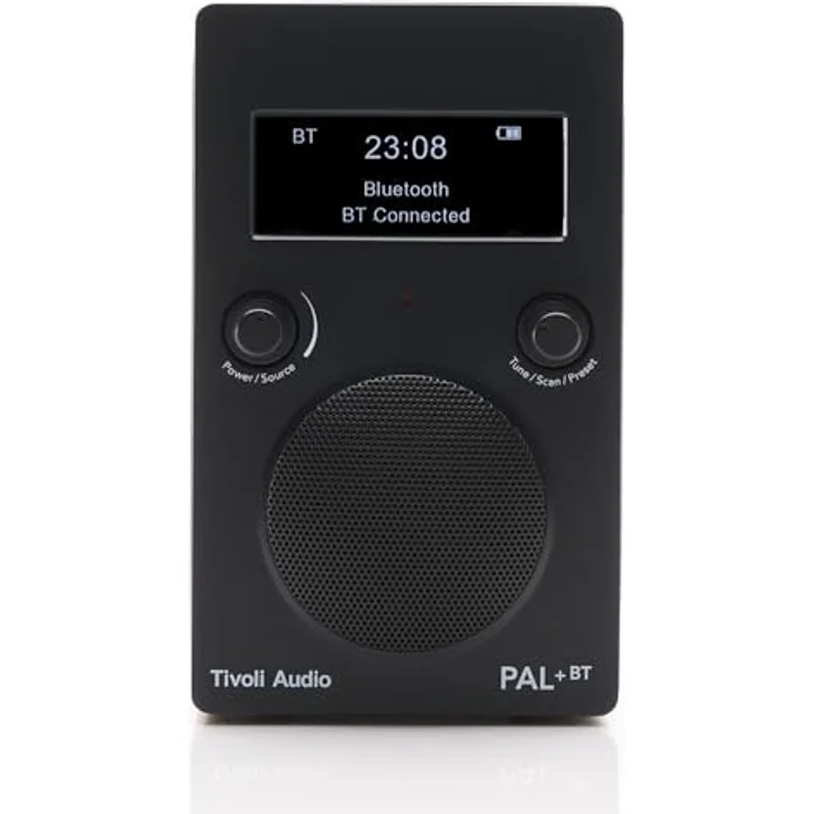 Tivoli Audio PAL+BT3, tragbares DAB+/FM Bluetooth Radio mit 10 Stunden Akkulaufzeit, wetterfest, Schwarz – Bild 2