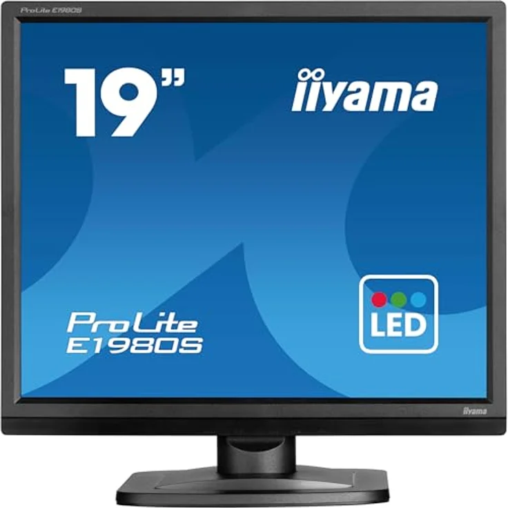 iiyama Prolite E1980S-B1 48cm 19" LED-Monitor SXGA HDMI DP schwarz mit integrierten Lautsprechern – Bild 2