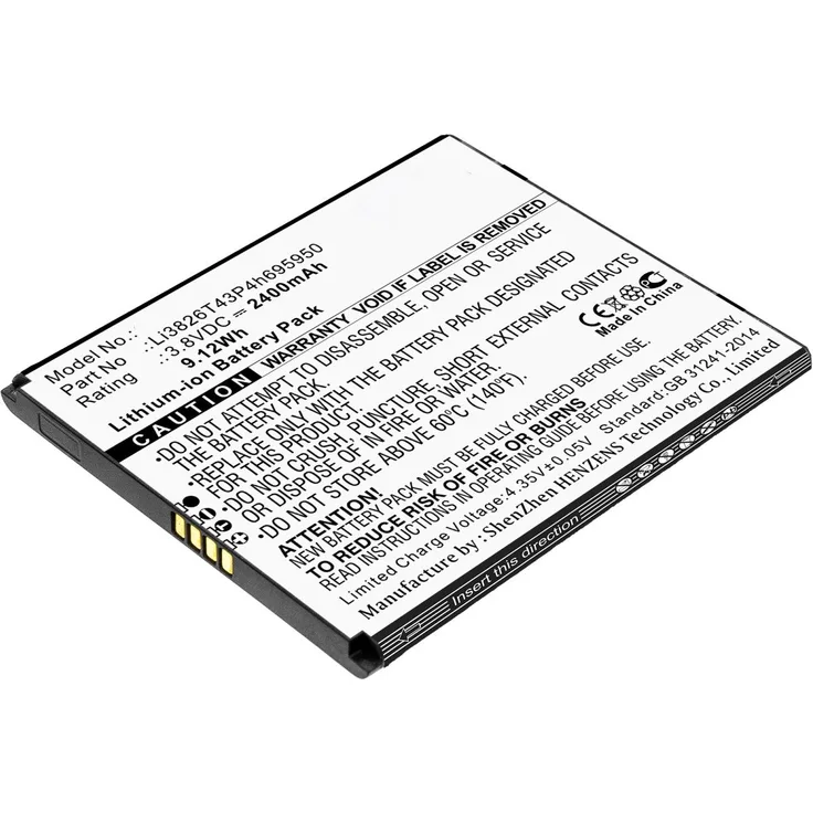 AGI Akku für Zte Blade A3 2020, Li-Ion 2400 mAh, 3.8 Volt, schwarz