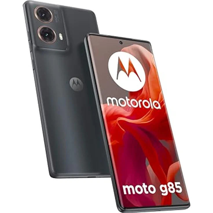 Motorola Mobility Moto G85 5G (12/256 GB, 6,67 Zoll POLED FHD+ HiD 120 Hz, Snapdragon 6s Gen 3, Dual-Kamera 50 + 8 MP, 5000 mAh, Dual SIM, Android 14), Gadget Grey – Bild 1