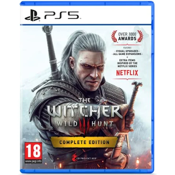 NAMCO The Witcher 3 Wild Hunt Komplettausgabe, PS5 Spiel mit hochwertigem Material und langlebiger Robustheit, englische Ausgabe – Bild 1