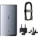 Baseus GaN5 (65 W), USB Ladegerät mit 1x USB-C und 1x USB-A Anschluss, Schwarz