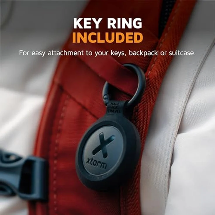 Xtorm TravelTag 3er Set, IP64 Tracker für Android und iOS, wasserfest, schwarz, GRS-zertifiziert – Bild 6