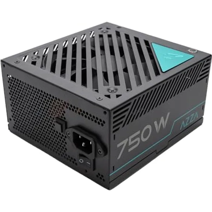 Azza PSAZ-750G 80+ Gold 750W ATX 3.0 Netzteil, Effizienter Stromverbrauch und leiser Betrieb, schwarz