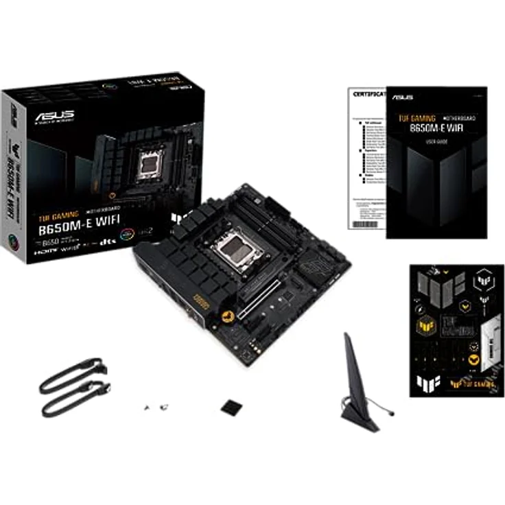 ASUS TUF B850M-E Gaming WIFI (AM5) Micro ATX Mainboard, bis zu 256 GB DDR5 RAM, Wi-Fi 6E, grau – Bild 9