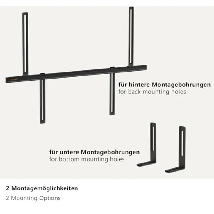 My Wall Universal Soundbar Halterung - HZ33L, extrem flach, stabil & flexibel, für VESA-Maße bis 700 mm, inkl. Kabelmanagement – Bild 5