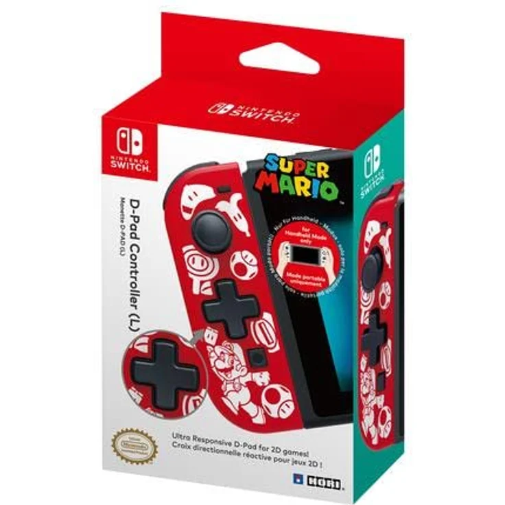 Hori D-Pad Controller (L) - Super Mario Rot, Weiß (NSW-151U) (Switch) – Bild 2