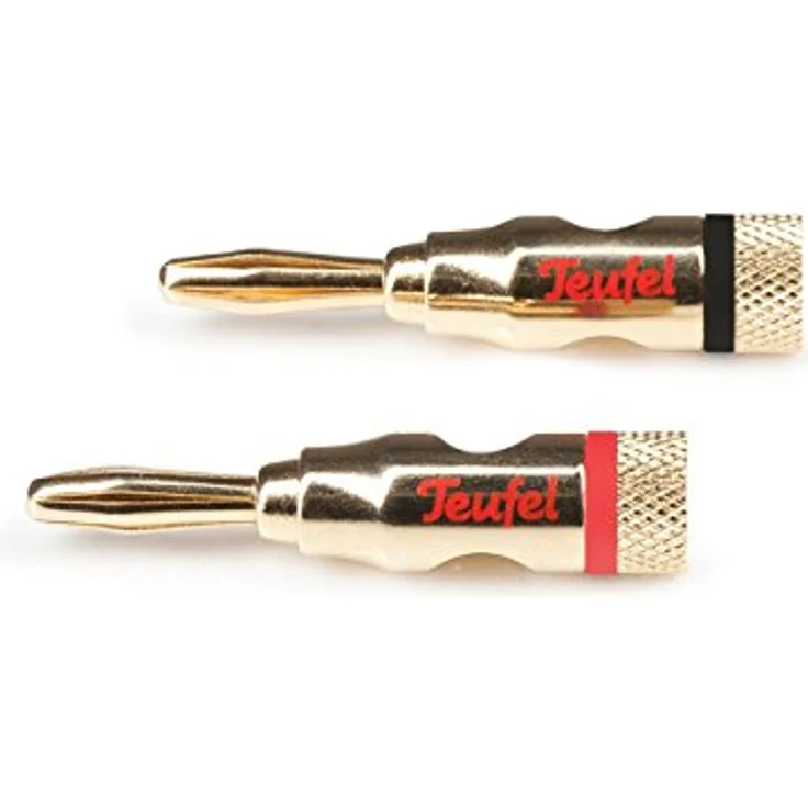 Teufel Bananenstecker C8502P (Paar) Schwarz/Rot – Bild 1