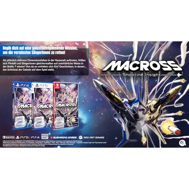 MDM MERIDIEM GAMES MACROSS - SHOOTING INSIGHT Switch, Ballerspiel mit Piloten und Sängerinnen, Lieblingssongs der MACROSS-Fans, Nintendo Switch Game – Bild 2