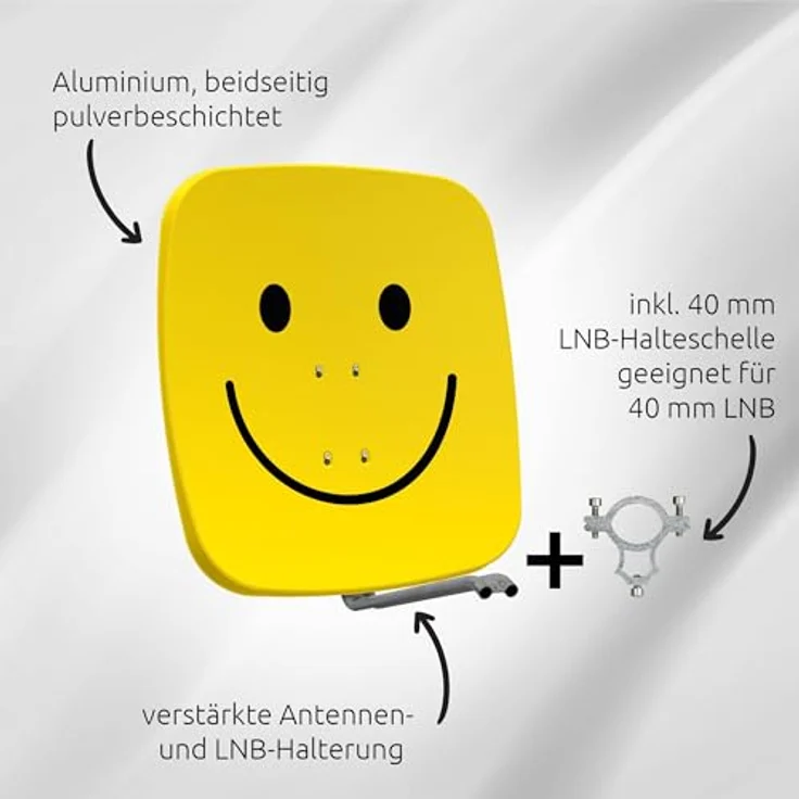 TechniSat SATMAN 65 Plus inkl. LNB-Halteschelle, Farbe:schiefergrau – Bild 3