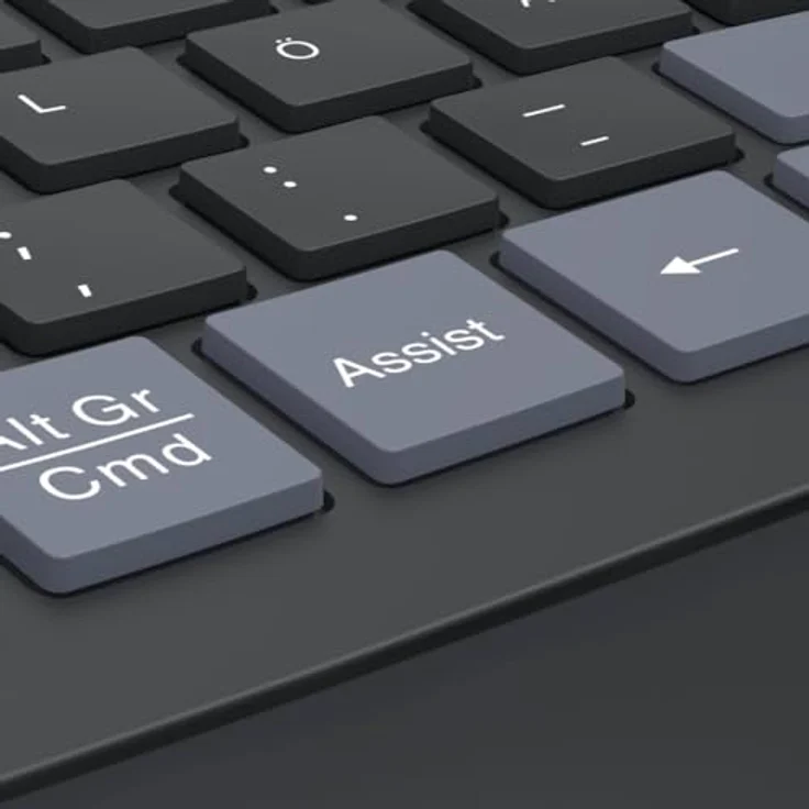 Hama WK-900 Ergo Multi-Device-Tastatur kabellos schwarz, ergonomisch geformt, dimmbare Hintergrundbeleuchtung, gepolsterte Handballenauflage – Bild 5