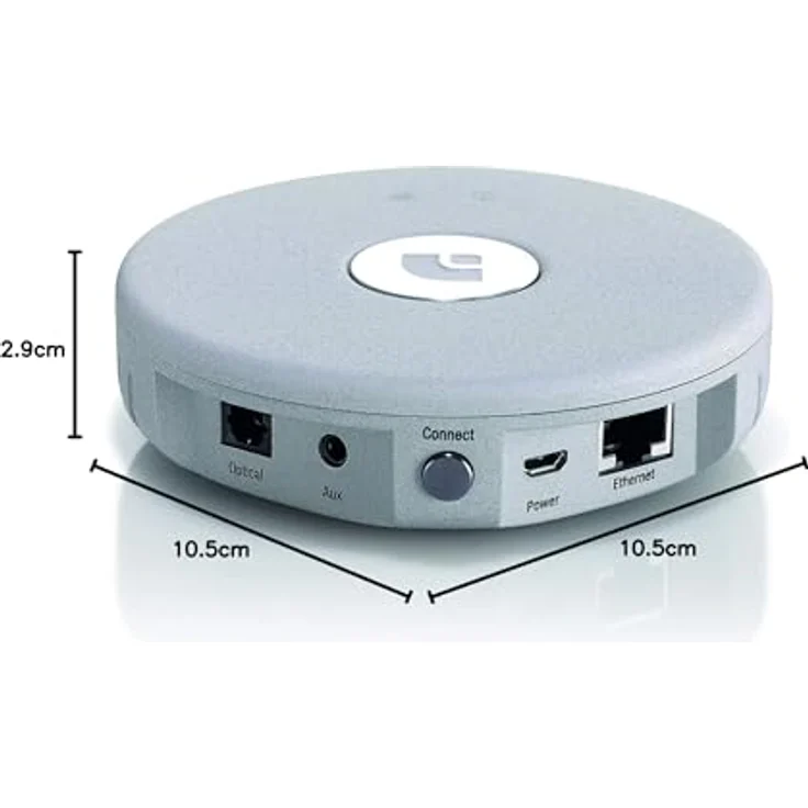 Audio Pro Link 1 Streaming Multiroom Adapter (AirPlay, Spotify Connect, 3.5mm Stereo, TOSlink Optical) Grey - Preisvergleich – Bild 2