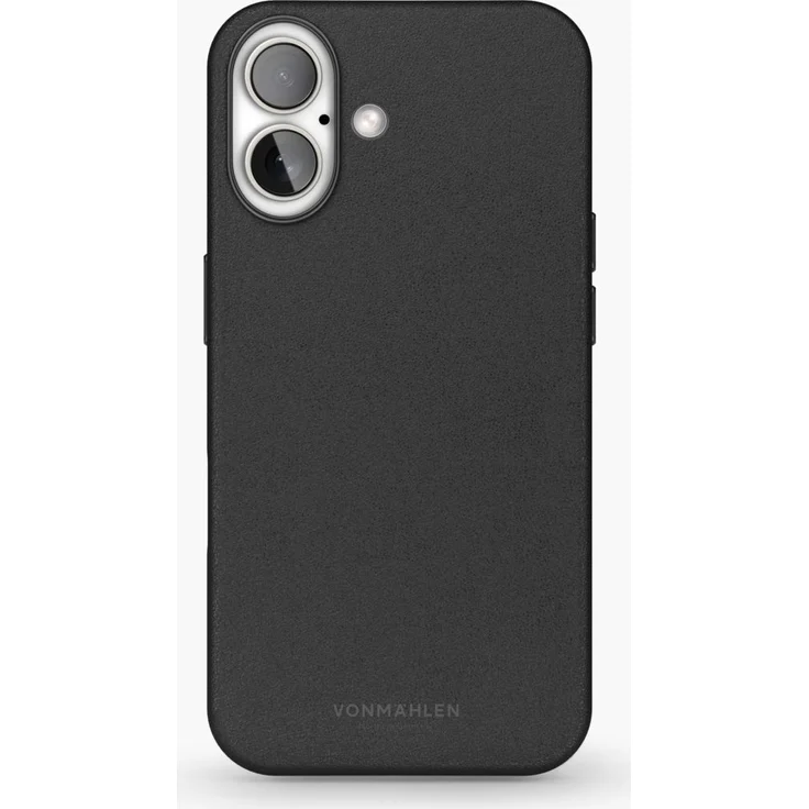 Vonmählen Like Leather Case Cover für Apple iPhone 16, Schwarz, Handytasche aus Leder, versandkostenfrei – Bild 1