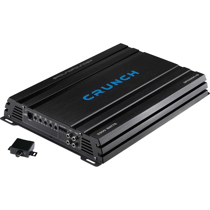 Crunch GPX3300.1D Class D Digital Mono Verstärker Endstufe Monoblock (3300 Watt, Master/Slave-Mode, schwarz) – Bild 1