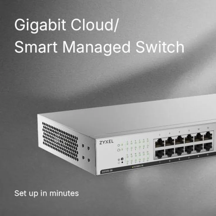 Zyxel GS1915-26v2 Smart Managed Switch, 26-Port mit 24x Gigabit RJ45 und 2x Gigabit SFP, Layer 2 Switching, 52 Gbit/s Kapazität – Bild 4