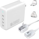 4smarts GaN Flex Pro 200 W, USB-Wandladegerät mit 4x USB-C Anschlüssen, kompakt und effizient, Weiss