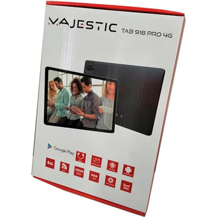 Majestic Tab 918 PRO 4G, 10,4 Zoll IPS HD Plus Tablet (2000x1200), Octa Core, 128G Speicher, 6G RAM, Android 13, Dual-Kamera, USB-C Kopfhörer inklusive – Bild 4