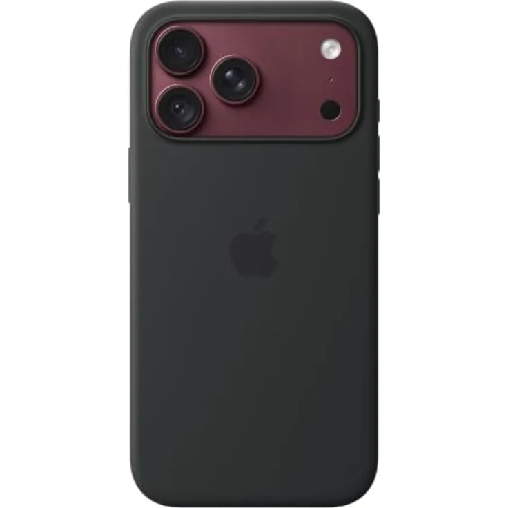 Apple Silicone Case iPhone 18 Pro Max, Schwarz, MagSafe kompatibel, mit weichem Mikrofaserfutter – Bild 2