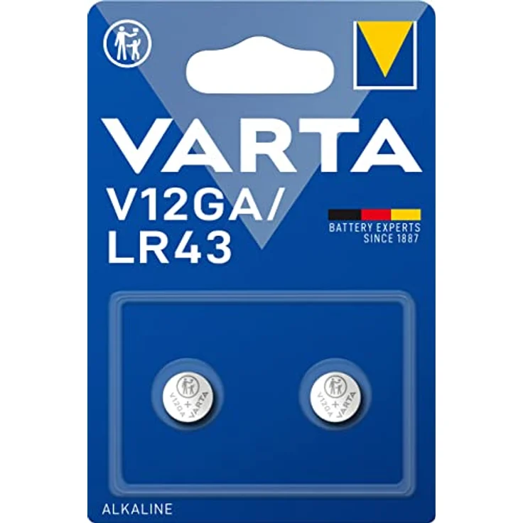 VARTA Batterien Alkaline Knopfzelle V12GA-LR43 Knopfzellen (2er Pack, in Original Blisterverpackung) – Bild 2