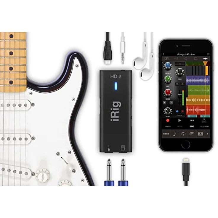 IK Multimedia iRig HD 2, Audio-Interface für Gitarre, 96 kHz mit 24-Bit-A/D-Wandlung, kompaktes Design, FX- und Thru-Anpassung – Bild 2