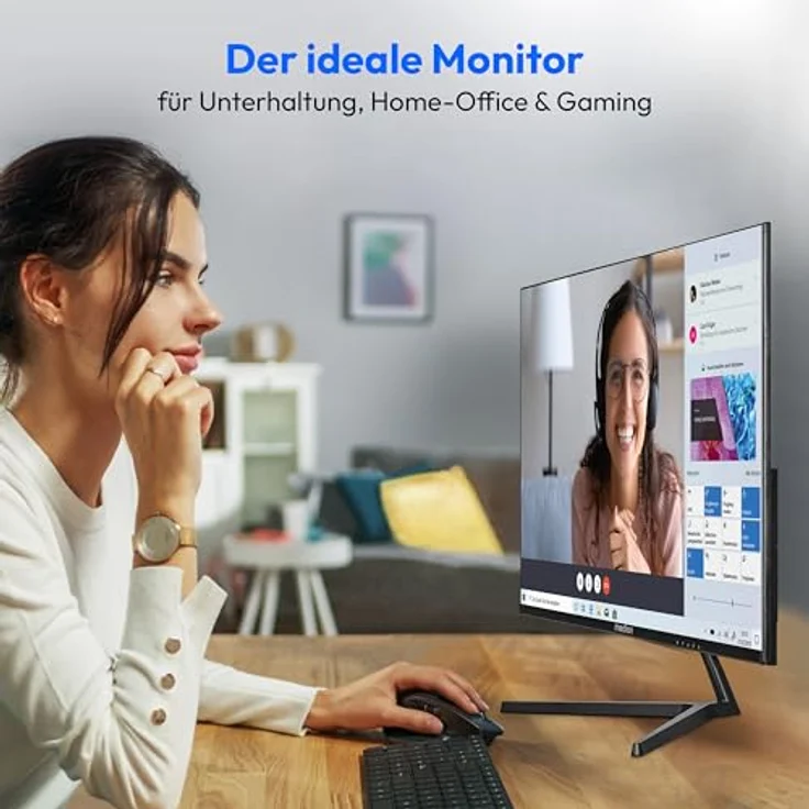 MEDION P52424 (MD 20152) 60,5 cm (24 Zoll) Full HD Widescreen Monitor (FHD, HDR10, HDMI, Displayport, VGA) schwarz – Bild 4