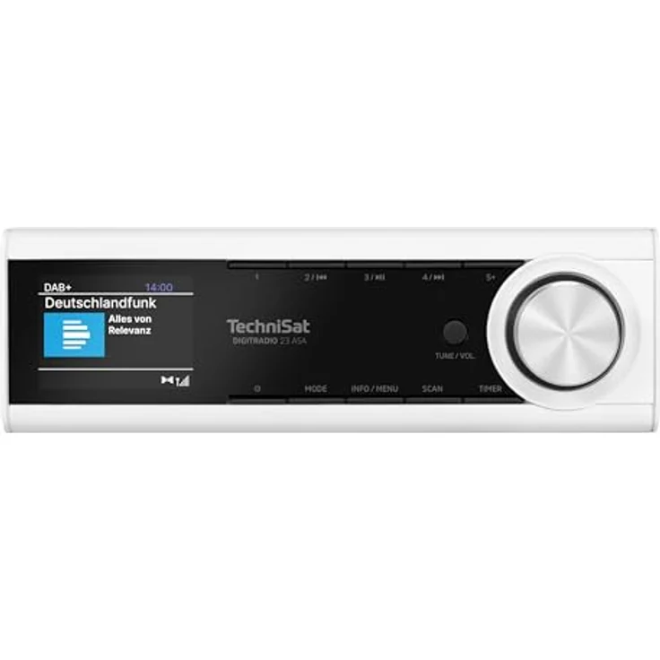 TechniSat DIGITRADIO 23 ASA, Küchen Unterbauradio mit DAB+, UKW, Automatic Safety Alert, Bluetooth Streaming, dimmbarem TFT Farbdisplay, weiß – Bild 3