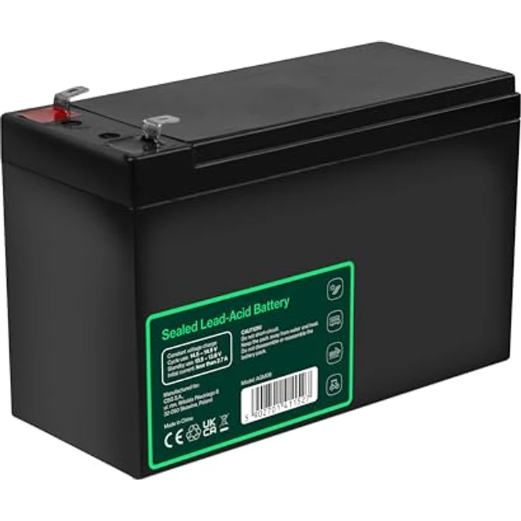 Green Cell AGM06 VRLA 12 V 9 Ah AGM (W x H x D) 151 x 95 x 65 mm 6.35 mm blade terminal High number of charge cycles – Bild 6