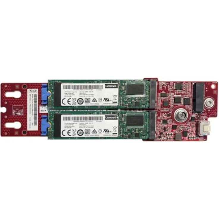 Lenovo THINKSYSTEM M.2 SATA/X4 NVME 2-Bay Enablement KIT, NAS Erweiterung für zusätzliche Speichermöglichkeiten, 4Y37A79663 – Bild 1