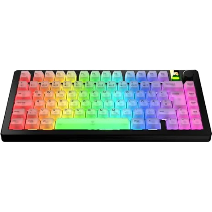 Glorious Polychroma V2 Keycaps, ANSI Layout (DE), Polycarbonat, UV-Druck - Transparent – Bild 2