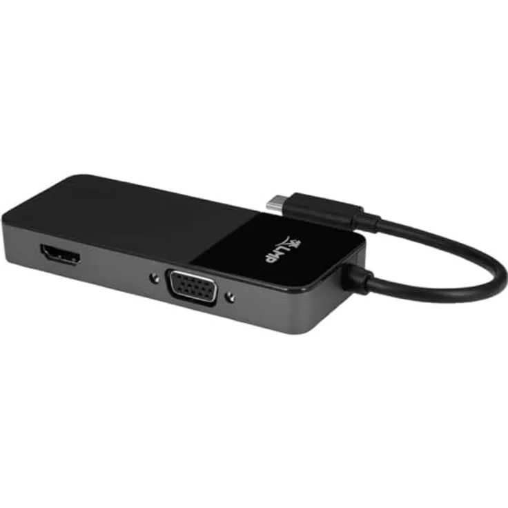 LMP USB-C Dual Adapter - Verbinde zusätzliche Monitore mit Apple M1 - HDMI & VGA - Schwarz